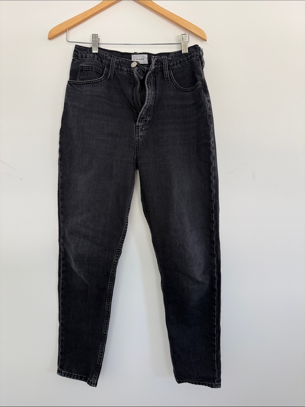 Frame Black High-Rise Jeans